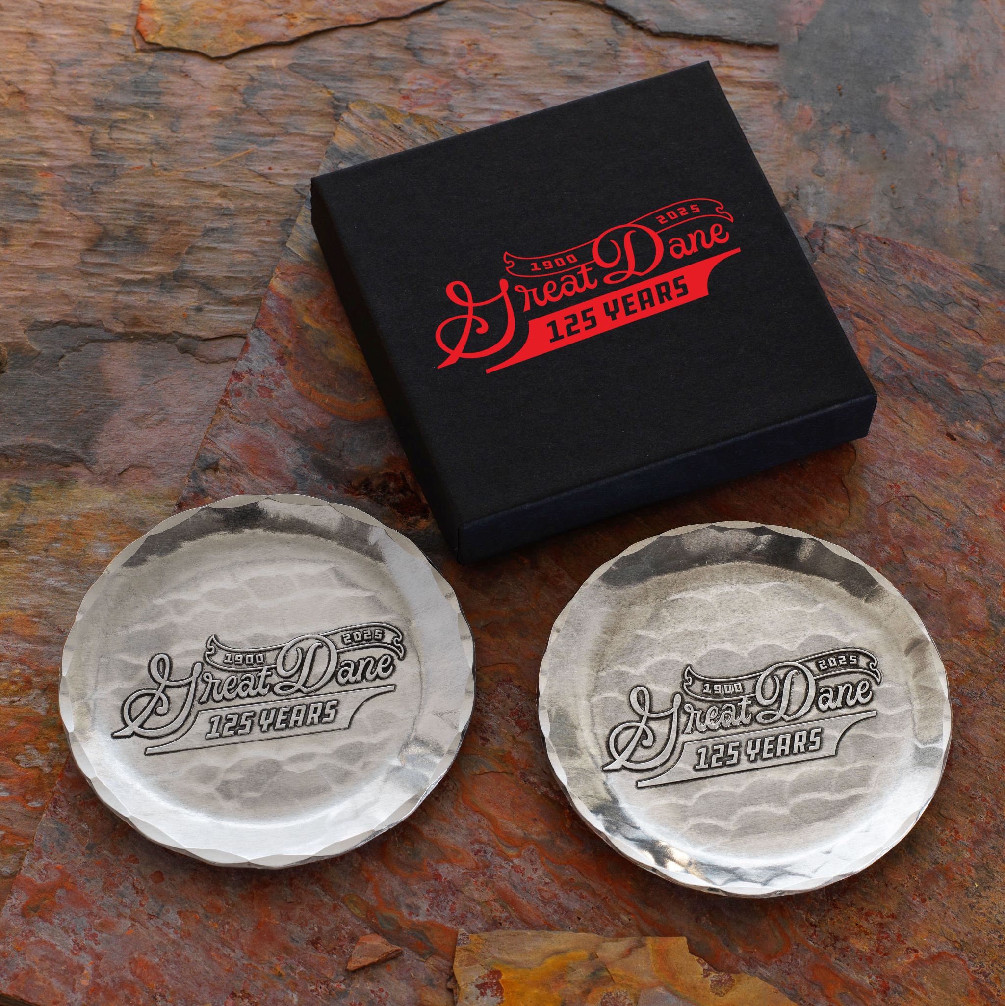 Custom Forged Aluminum Coaster (Set of 2)